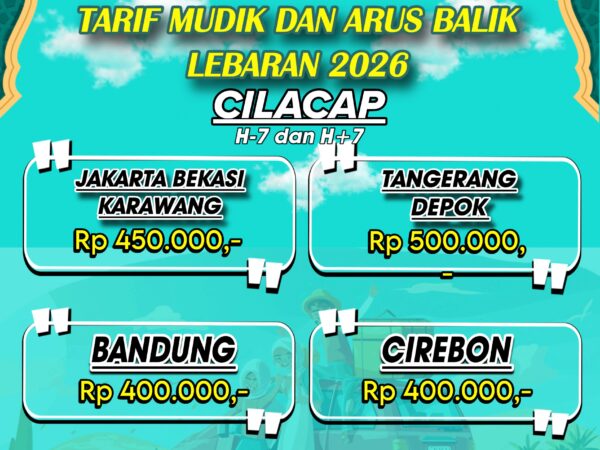 TIKET TARIF MUDIK 2026